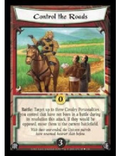 Control the Roads  - Battle: Target up to three Cavalry Personalities you control that have not been in a battle during its reso