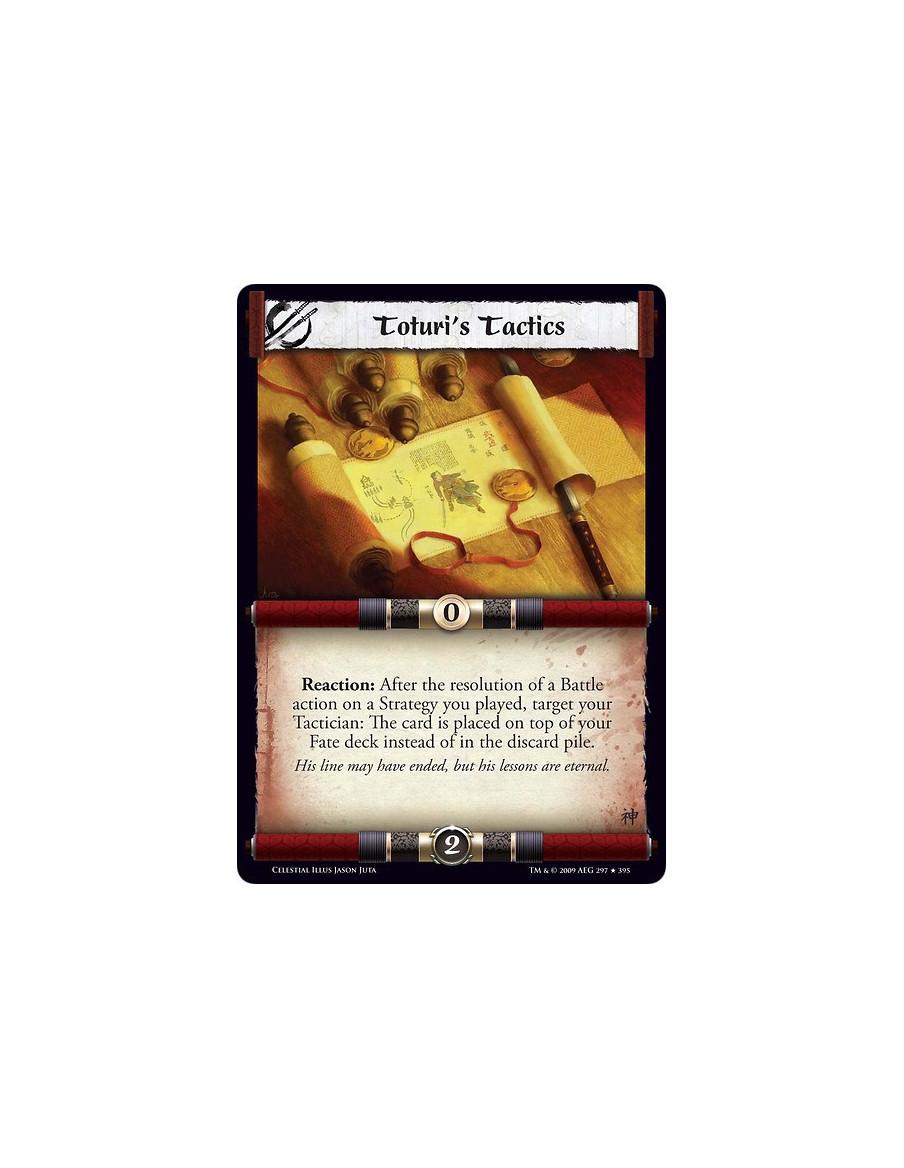 Toturi's Tactics  - Reaction: After the resolution of a Battle action on a Strategy you played, target your Tactician: The card 