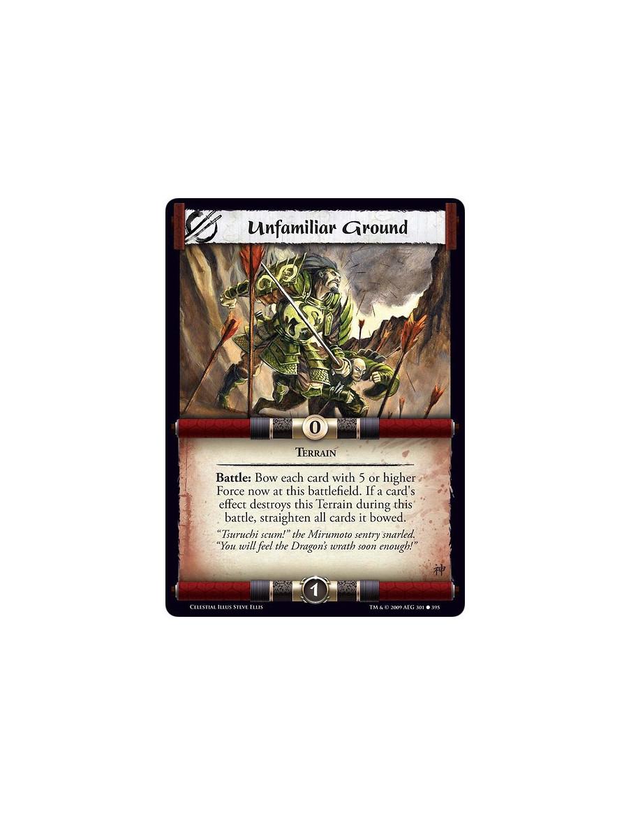 Unfamiliar Ground (Spanish)  - Terrain Battle: Bow each card with 5 or higher Force now at this battlefield. If a card's effect 
