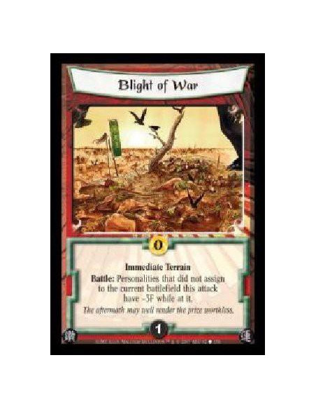 Blight of War  - Immediate Terrain. Battle: Personalities that did not assign to the current battlefield this attack have ?3F wh