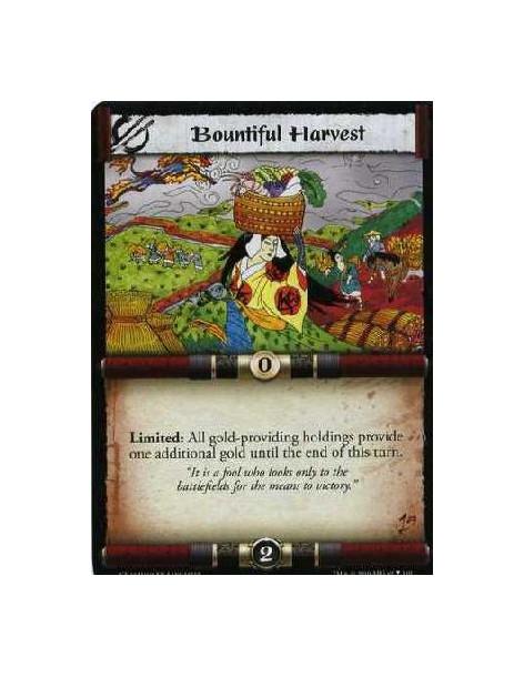 Bountiful Harvest (Español)  - Limited: All gold-providing holdings provide one additional gold until the end of this turn.