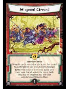 Stagnant Ground  - Immediate Terrain. When this card is revealed as a focus in a duel created by another player's card effect, b