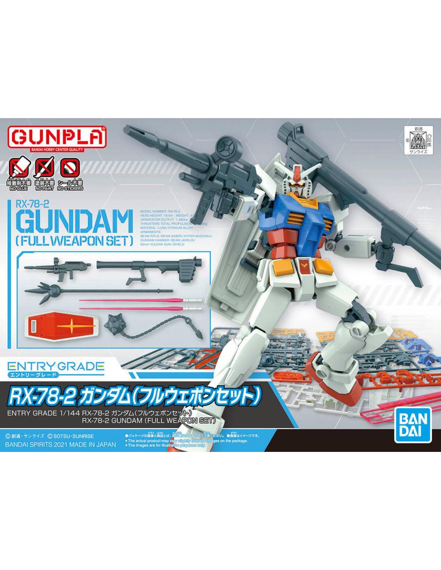 Model Kit. RX-78-2 Gundam (Full Weapon Set). Gundam  - 