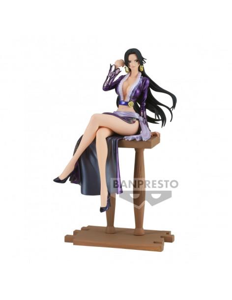 Figura Boa Hancock Grandline Journey -special-  - Figura de la reina de las amazonas Boa Hancock sentada en la barandilla de mad