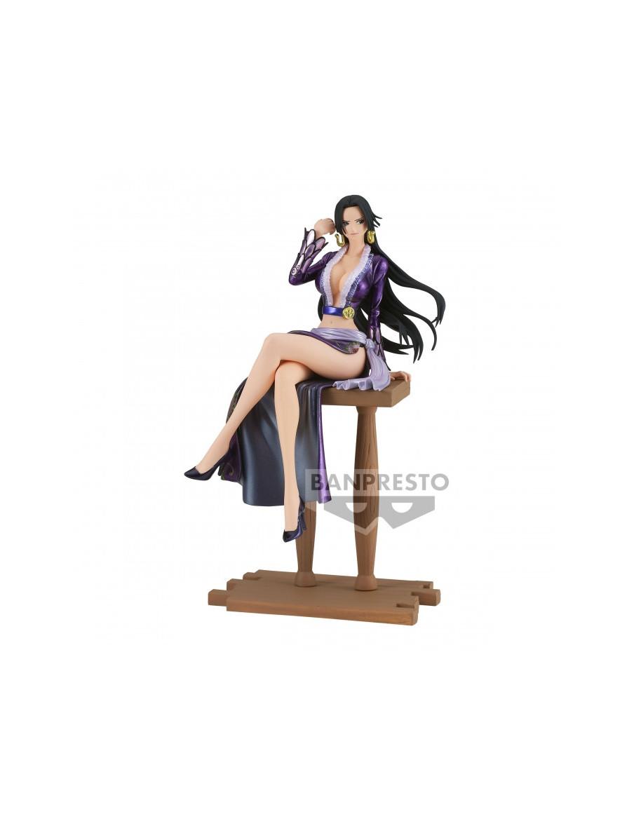 Figura Boa Hancock Grandline Journey -special-  - Figura de la reina de las amazonas Boa Hancock sentada en la barandilla de mad
