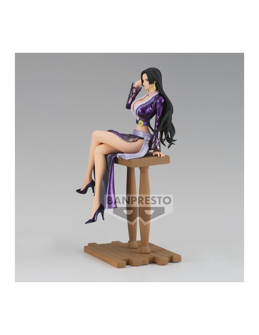 Figura Boa Hancock Grandline Journey -special-  - Figura de la reina de las amazonas Boa Hancock sentada en la barandilla de mad