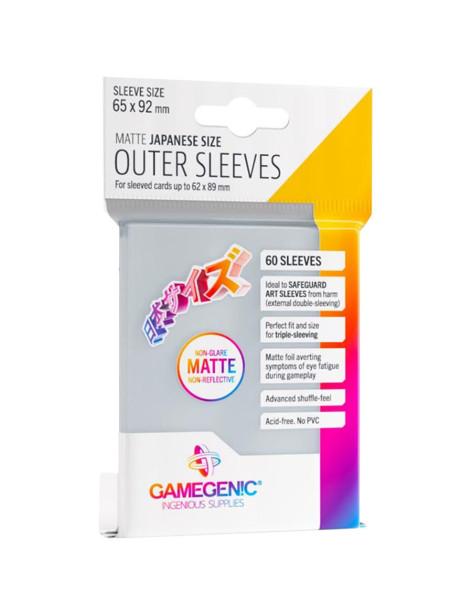 Gamegenic Fundas Exteriores Transparentes. Tamaño Japonés (65x92mm) Clear Outer Sleeves  - Gamegenic Fundas Exteriores Transpare