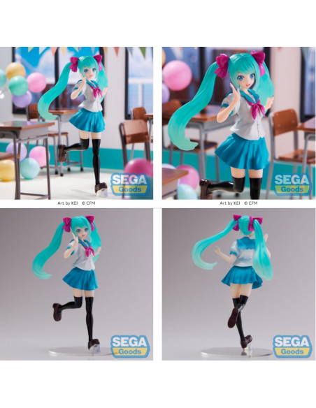 Figura Hatsune Miku 16th Anniversary KEI Ver. Luminasta  - 