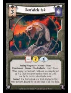 Ikm'atch-tek Exp FOIL  - Ratling Shugenja · Creature · Tsuno · Experienced · Unique · Shadowlands · Lose 3 Honor. When paying Ik