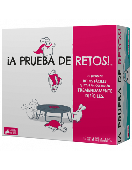 ¡A prueba de Retos!  - Un juego de retos fáciles que tus amigos harán tremendamente difíciles.

Esta caja está llena de retos di