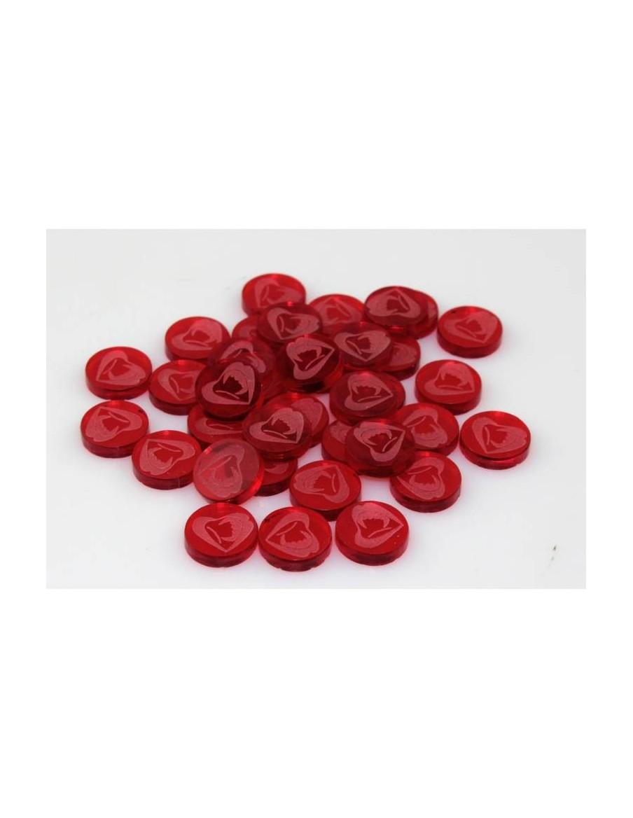 VTES. 40 Lips Tokens Bag (Magenta)  - VTES. 40 Lips Tokens Bag (Magenta)