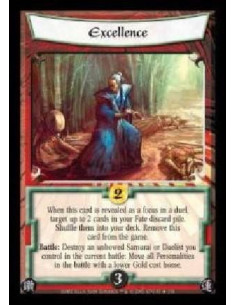 Excellence FOIL  - When this card is revealed as a focus in a duel, target up to 2 cards in your Fate discard pile. Shuffle them