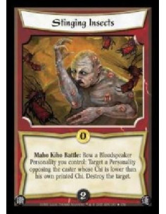Stinging Insects FOIL  - Maho Kiho Battle: Bow a Bloodspeaker Personality you control: Target a Personality opposing the caster 