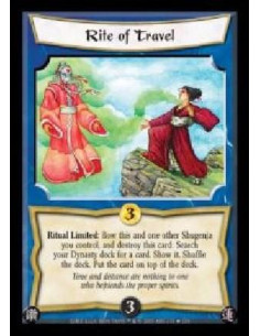 Rite of Travel FOIL  - Ritual Limited: Bow this and one other Shugenja you control, and destroy this card: Search your Dynasty d