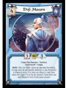 Doji Masaru Exp FOIL (Signed by Steve Argyle) (español)  - Crane Clan Samurai · Tactician · Experienced · Unique. Battle: Once p