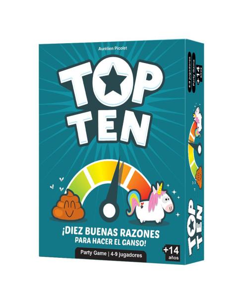 Top Ten  - TOP TEN un juego cooperativo de socialización de lo más entretenido.

Para cada tema, cada jugador tiene que inventar