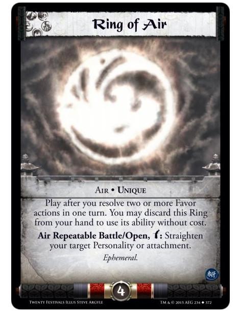 Ring of Air  - Air • Unique










Play after you resolve two or more Favor actions in one turn. You may discard this Ring fr