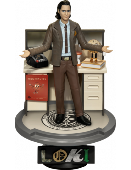 Diorama Loki TVA. Loki  - Diorama Loki TVA PVC D-Stage Closed Box Version 16cm. Wandavision