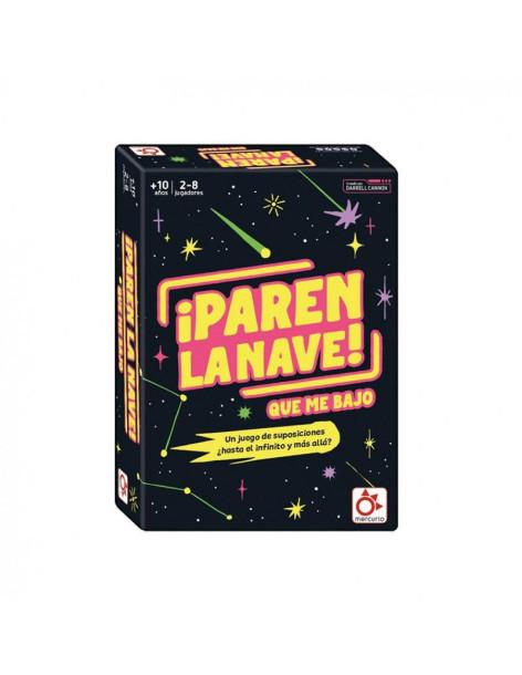 ¡Paren la nave! Que me bajo  - ¡Paren la Nave! Que me bajo es un juego de mesa para toda la familia en el que, a diferencia de o
