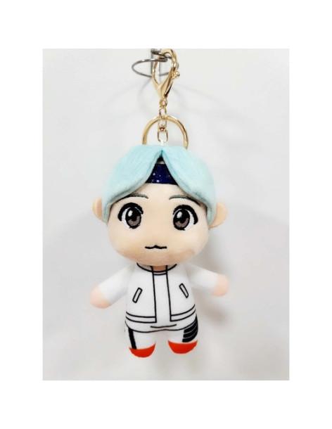 Key Ring Tiny Tan Suga. BTS  - Llavero peluche fabricado en fibra de poliéster. Medidas 7x12 cm.