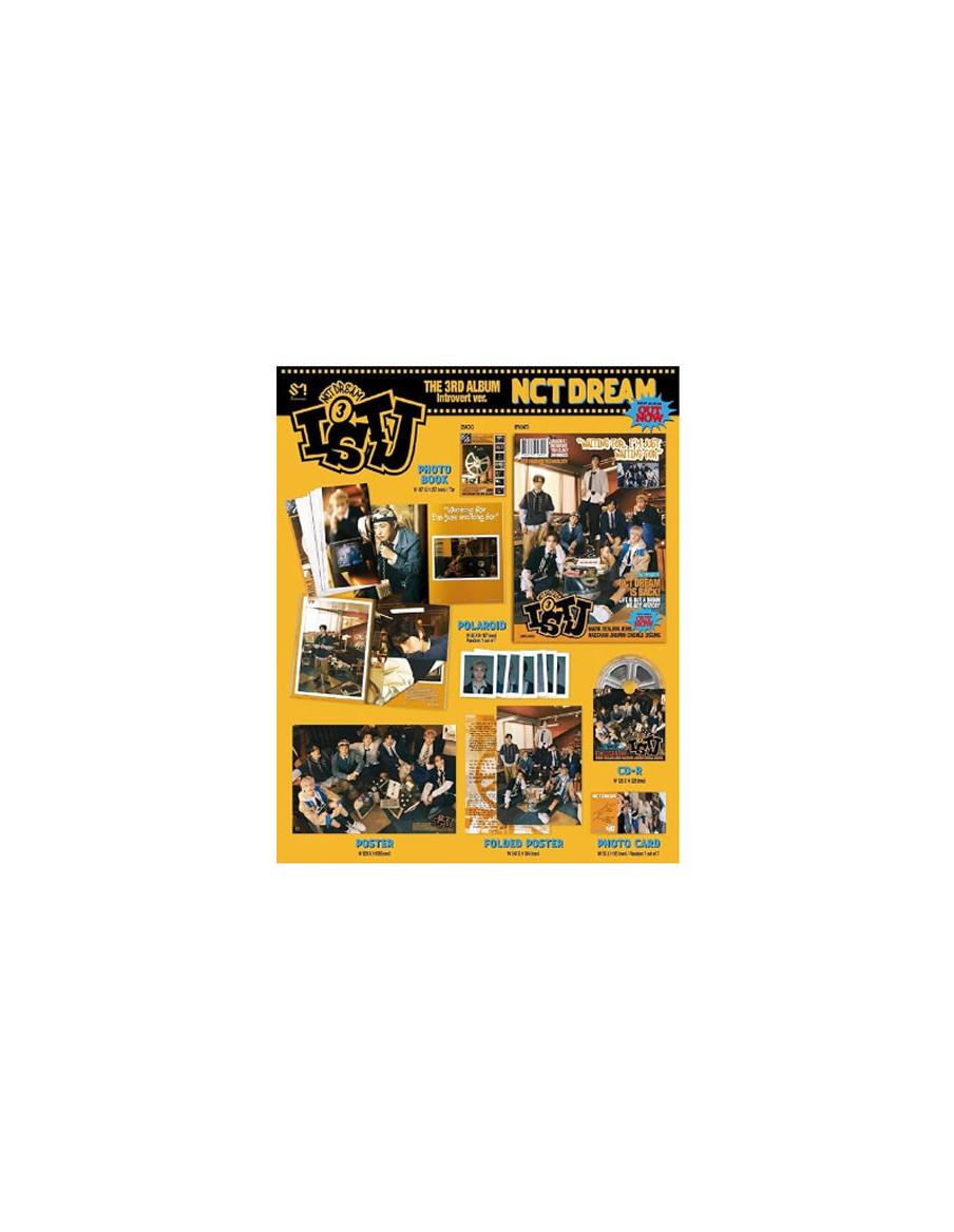NCT DREAM - ISTJ Photobook ver. (3rd Album)  - 

Versiones: Introvert (naranja), Extrovert (azul)
Contenido:
- Libro tipo revist
