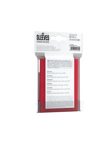 Fundas Rojas Just Sleeves Estandar (66x92)(50)  - Fáciles de barajar, sin ácidos, sin PVC. 
50 standard-sized sleeves. Compatibl 2