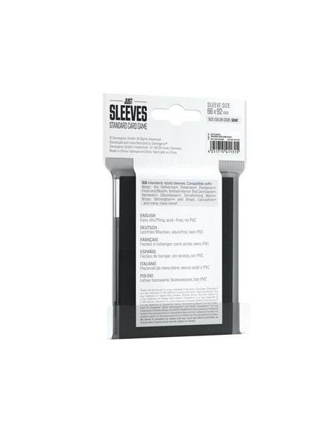 Fundas Negras Just Sleeves Estandar (66x92)(50)  -  2