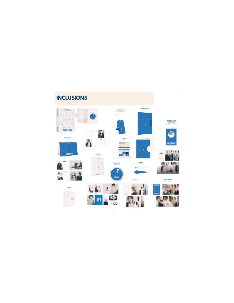 SEVENTEEN - 2024 SEASON'S GREETINGS - Caja completa  - - Caja- Calendario de escritorio 13 meses- Agenda de 184 páginas)- Libro 