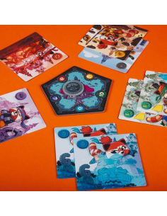 Red Panda. Juego de Mesa  - Los pandas rojos han perfeccionado sus técnicas de maestros shaolin durante siglos. Cada año los mej 2