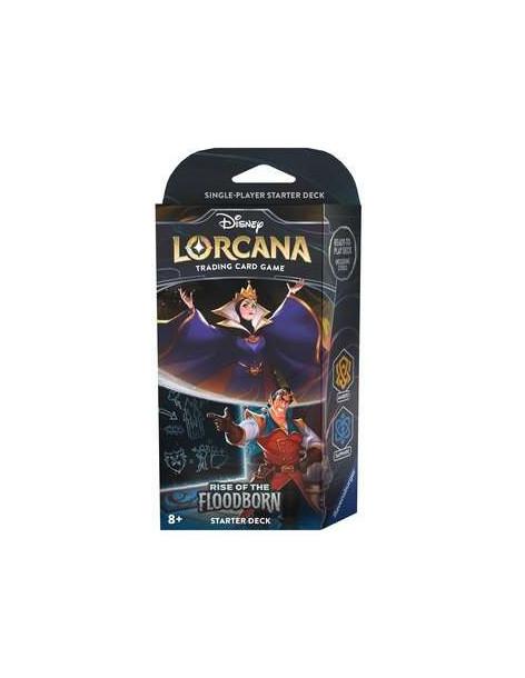 Rise of the Floodborn: Reina Malvada / Gastón - Amber/Saphire Starter Deck LORCANA (Inglés)  - El mazo inicial de Disney Lorcana