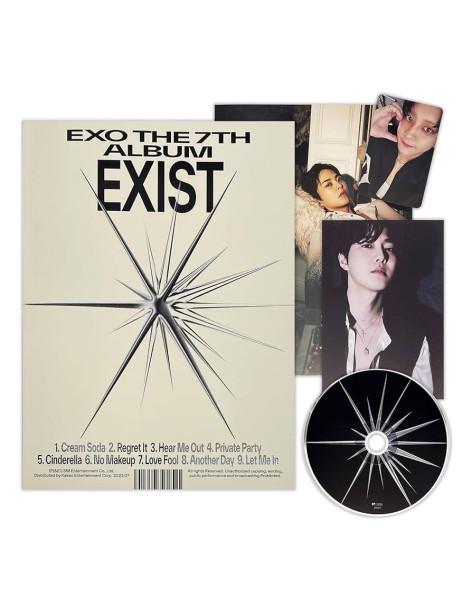 EXO - Exist Photobook ver. (7th Album)  - 


Versiones: E (fondo crema con letras negras), X (fondo negro con letras rosas), O ( 2