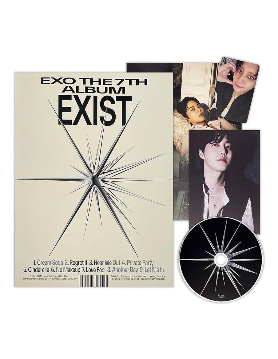 EXO - Exist Photobook ver. (7th Album)  - 


Versiones: E (fondo crema con letras negras), X (fondo negro con letras rosas), O (