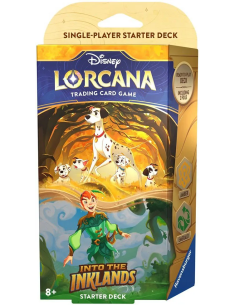 Into the Inklands: 101 Dálmatas / Peter Pan - Amber / Emerald Starter deck LORCANA (Inglés)  - 