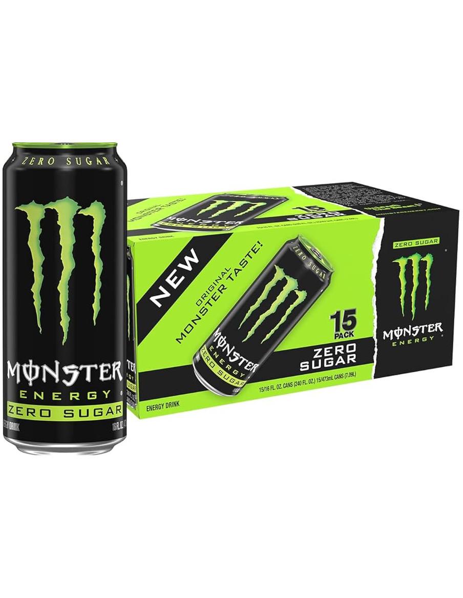 Monster zero sugar verde clásico  - 