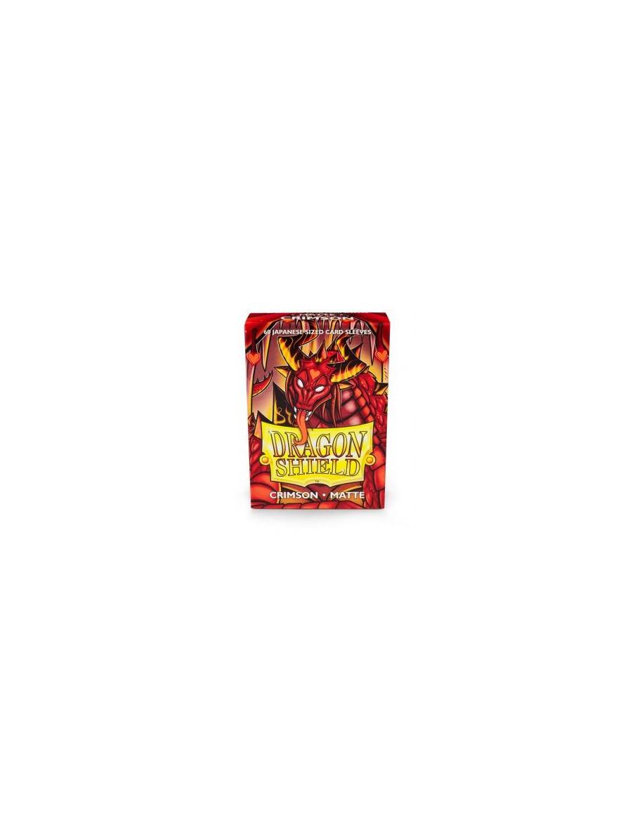 Dragon Shield Japanese Size Sleeves (59x86mm) - Crimson Matte (60)  - Dragon Shield Japanese Size Sleeves (59x86mm) - Crimson Ma