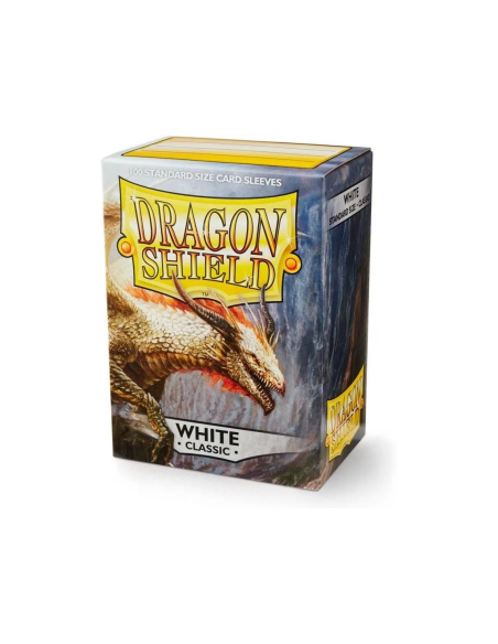 Dragon Shield Sleeves Standard size (63x88mm) - White Classic (100u)  - 
