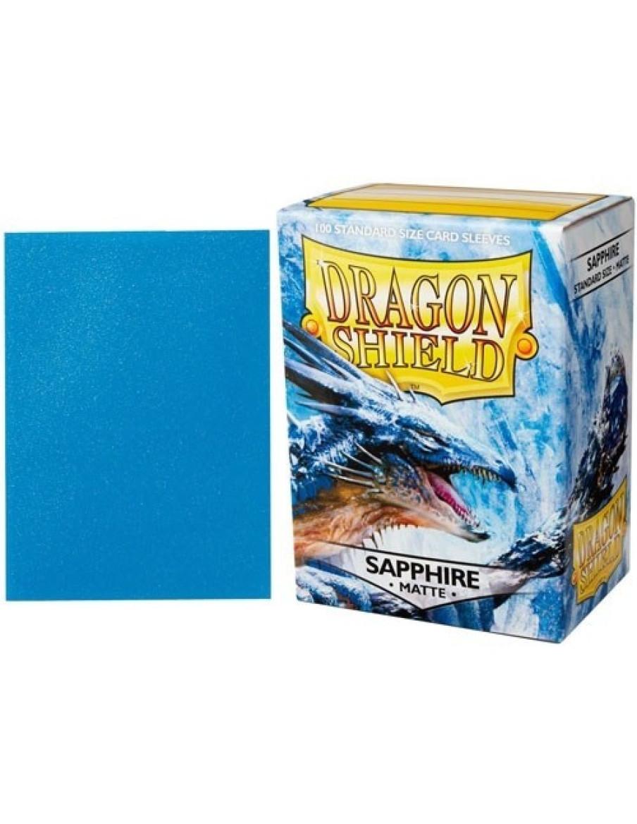 Fundas Dragon Shield Tamaño Standard (63x88mm) - Zafiro / Sapphire mate (100u)  - Protege tus cartas con las fundas de la presti