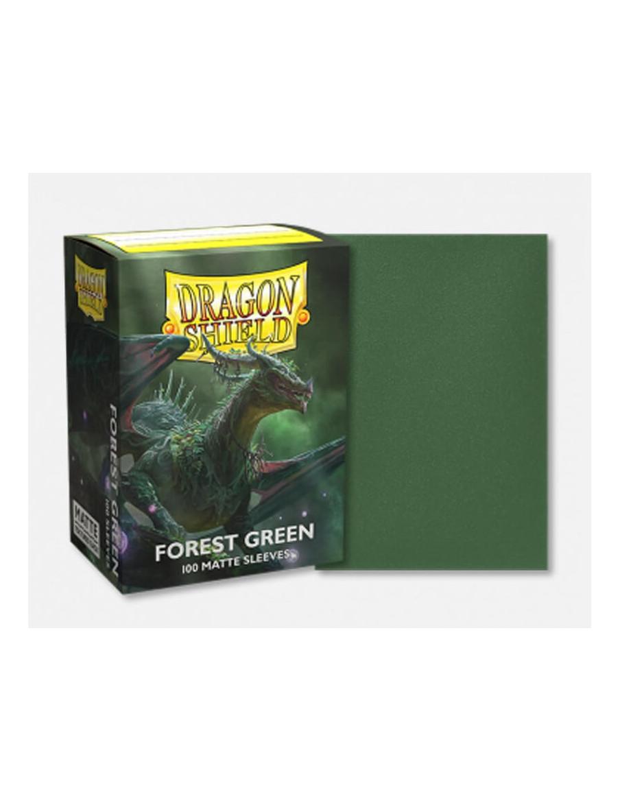 Fundas Dragon Shield Tamaño Standard (63x88mm) - Verde Bosque / Forest Green mate (100u)  - Protege tus cartas con las fundas de