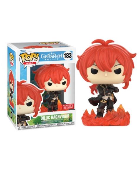 Funko Pop. Diluc Ragnvindr. Genshin impact  - Funko Pop. Diluc Ragnvindr. Genshin impact 9cm