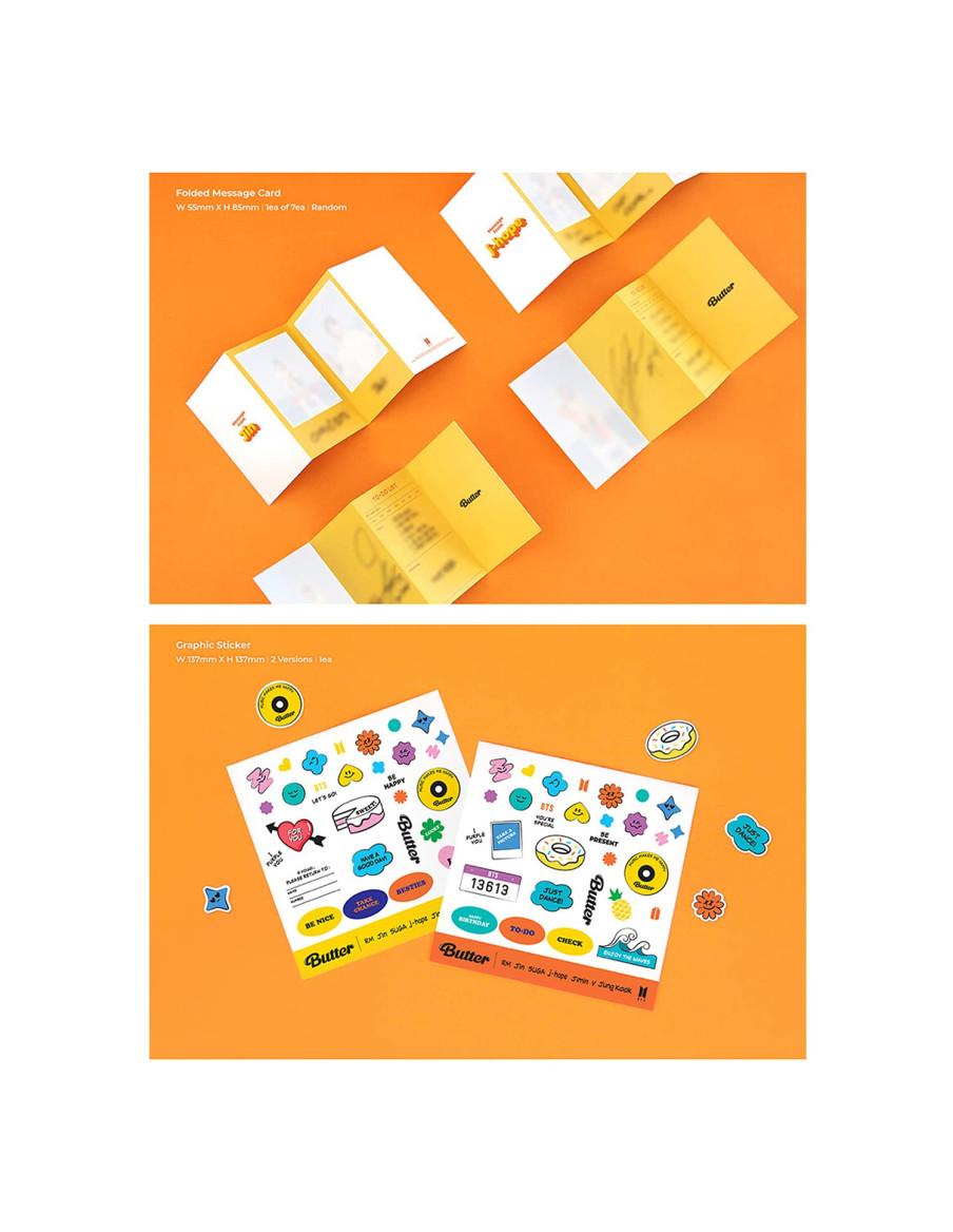 BTS - Single (BUTTER)  - BTS - Single [BUTTER]2 Versiones:  Cream (amarilla), Peaches (naranja)Este single de BTS contiene:- CD-