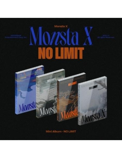 MONSTA X - No Limit (10th mini Album)  - MONSTA X - No Limit (10th mini Album)- VER.1 (Azul-azul) VER.2 (Gris con letras claras)