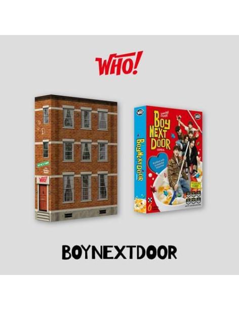 BOYNEXTDOOR - WHO (1st Single)  - BOYNEXTDOOR - WHO (1st Single)  2 versiones: Who (edificio de ladrillos) / Crunch (caja de cer
