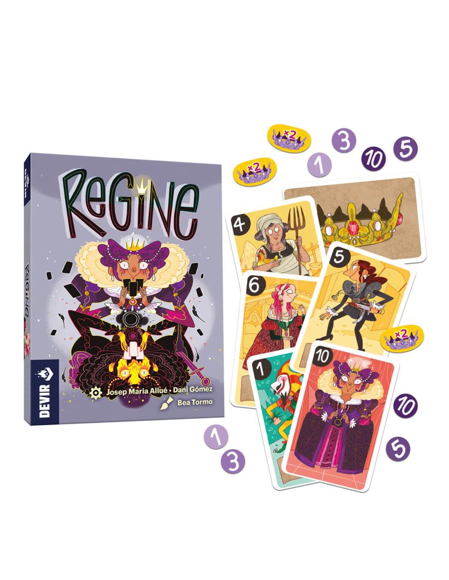 Regine. Juego de Mesa  - ¡Sed bienvenidos a una corte europea del siglo XVI! Regine es un juego de cartas con apuestas donde la 