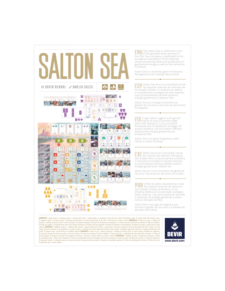 Salton Sea  - ¡Domina el poder de la energía geotérmica de Salton Sea! Los jugadores tomaréis el mando de una corporación que ex