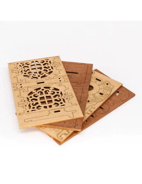 Gift Puzzlebox - Wooden Gift Vault - New Year Tree  - Gift Puzzlebox - Wooden Gift Vault - New Year Tree 2