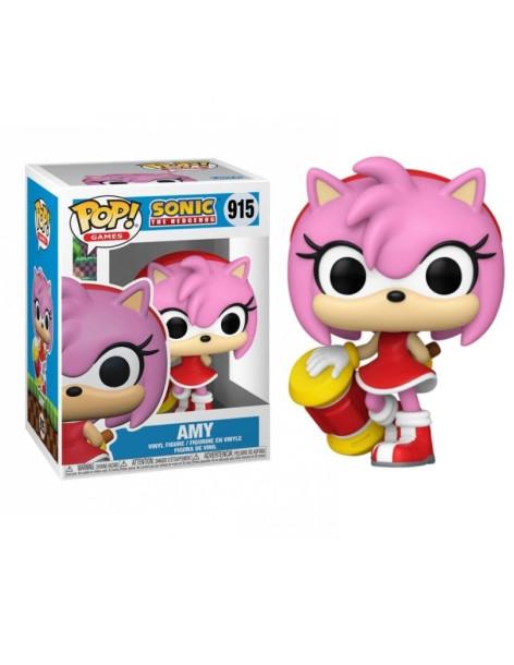 Funko Pop Amy Rose. Sonic the Hedgehog  - Figura de aprocimadamente 10 centímetros de alto del personaje de Amy del videojuego d