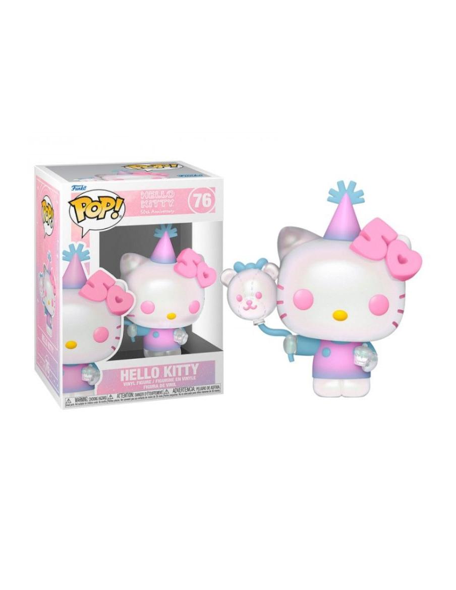 Funko Pop Hello Kitty Balloons. 50th anniversary  - Figura de aproximadamente 11 centímetros de altura de Hello Kitty con un glo
