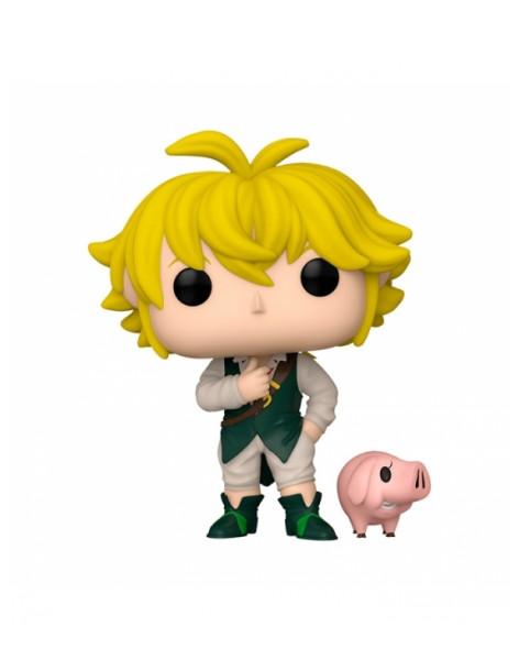 Funko Pop Meliodas con Hawk. the Seven Deadly Sins  - Figura de vinilo de aproximadamente 9 centímetros del personaje de Melioda 2
