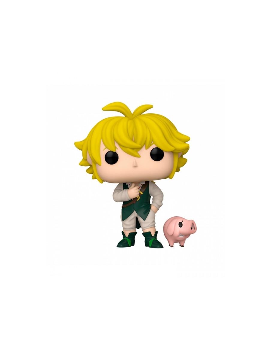 Funko Pop Meliodas con Hawk. the Seven Deadly Sins  - Figura de vinilo de aproximadamente 9 centímetros del personaje de Melioda