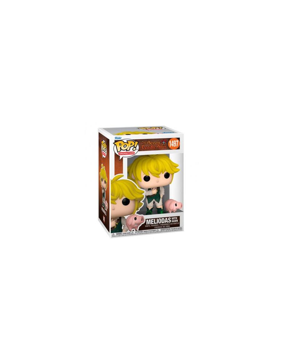 Funko Pop Meliodas con Hawk. the Seven Deadly Sins  - Figura de vinilo de aproximadamente 9 centímetros del personaje de Melioda